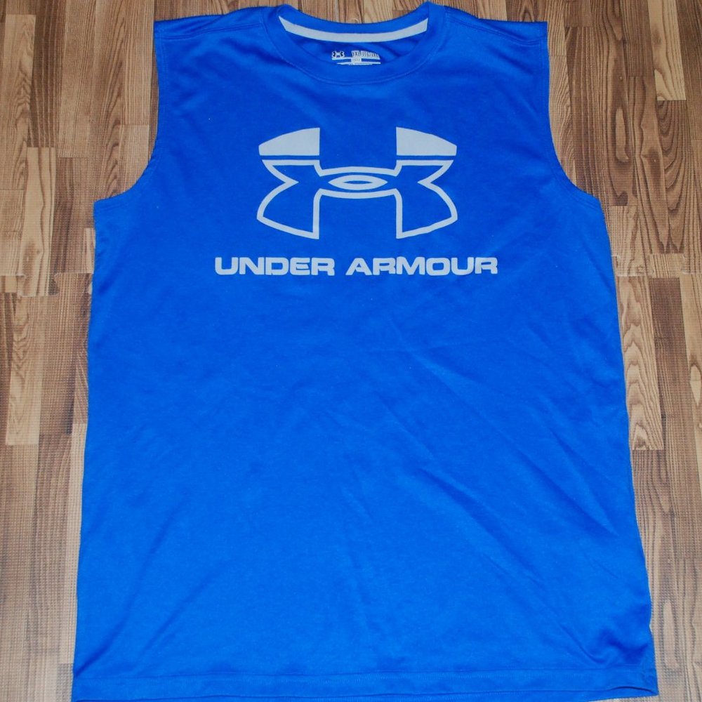 UNDER ARMOUR Youth XL Blue Tank Top